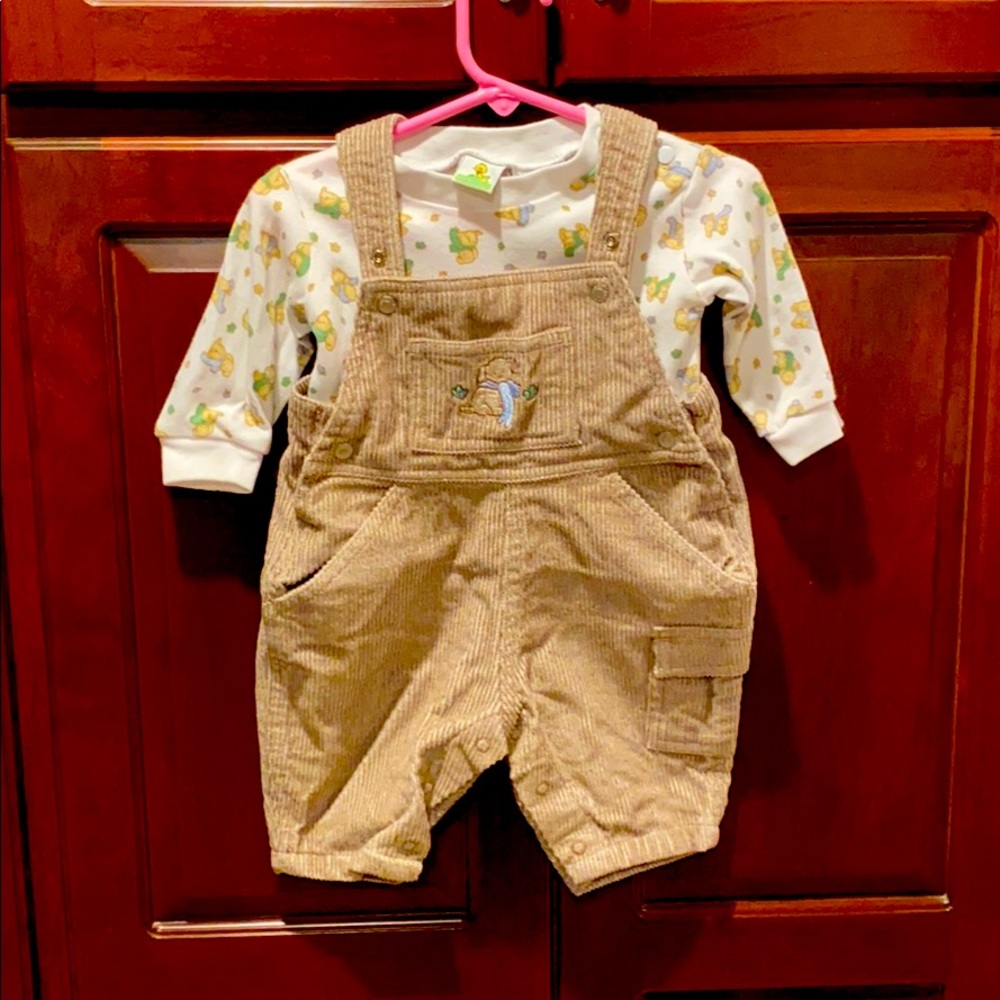 Sesame Street Overalls and Long-sleeve Shirt